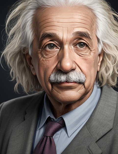 Portret van Albert Einstein, Duitse natuurkundige