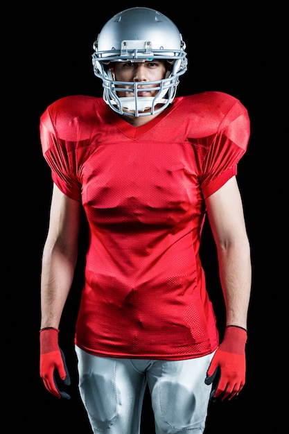 Portret van American football-speler