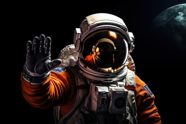 Portret van astronaut in de ruimte Generatieve AI