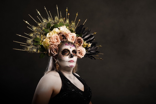 Portret van Catrina typisch Mexicaans karakter