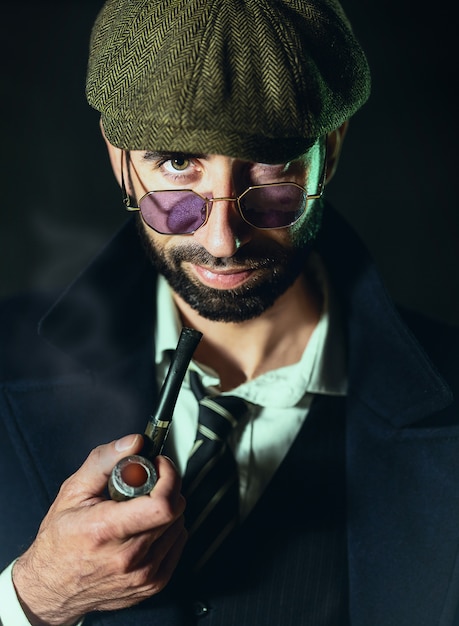 Portret van de mens, Sherlock Holmes zoals karakter.