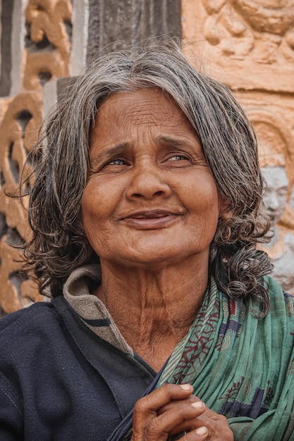 Foto portret van de oude lader