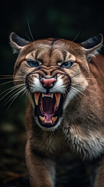 Foto portret van de prachtige puma