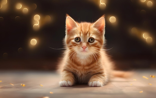 Portret van een achtergrond van een adorbale babykat