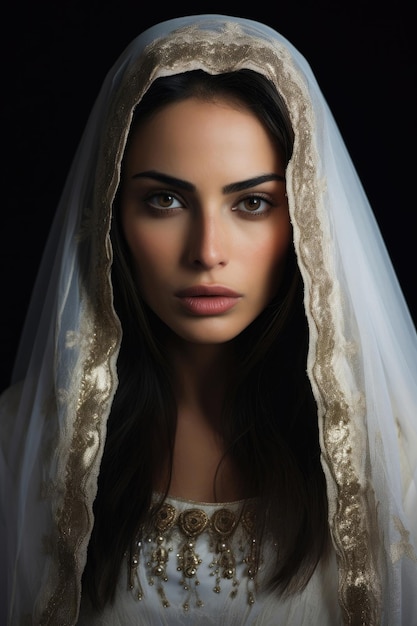 Portret van een Arabische bruid