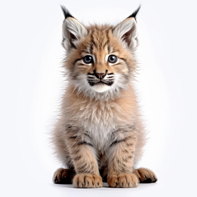 Portret van een Baby Lynx Cub AI gegenereerd