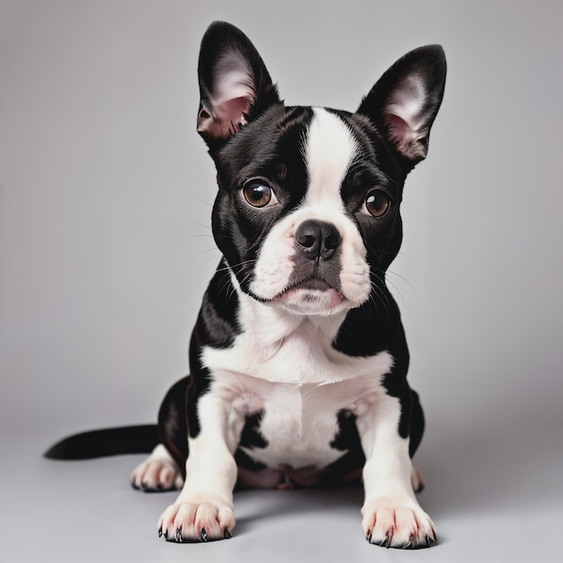 Portret van een Boston terrier