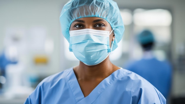 Portret van een chirurg die zelfvertrouwen en precisie toont in de operatiekamer