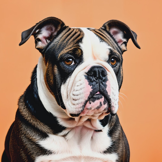 Portret van een Engelse bulldog