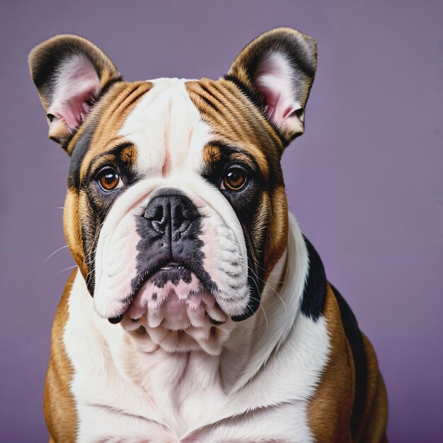 Portret van een Engelse bulldog