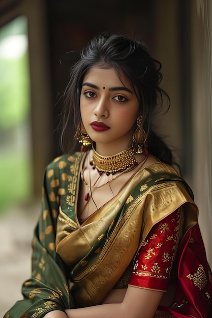 Portret van een Indiase vrouw