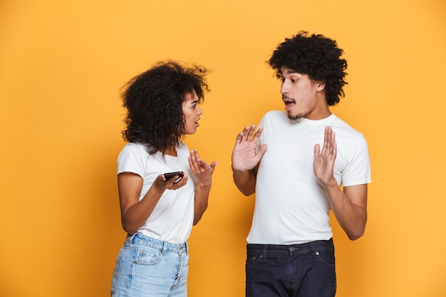 Portret van een jong afro-amerikaans paar