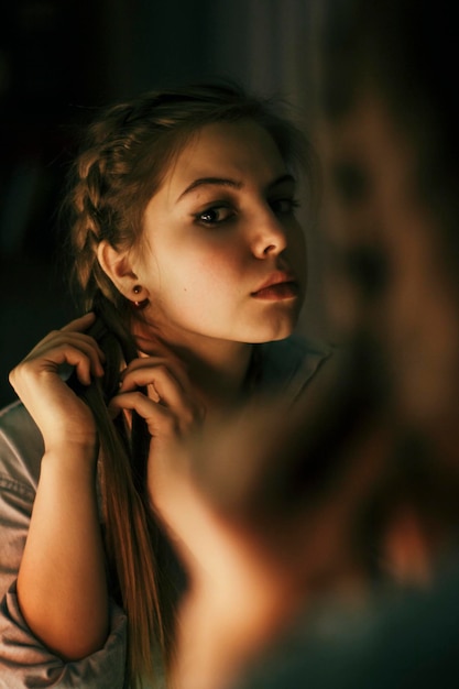 Portret van een jonge vrouw