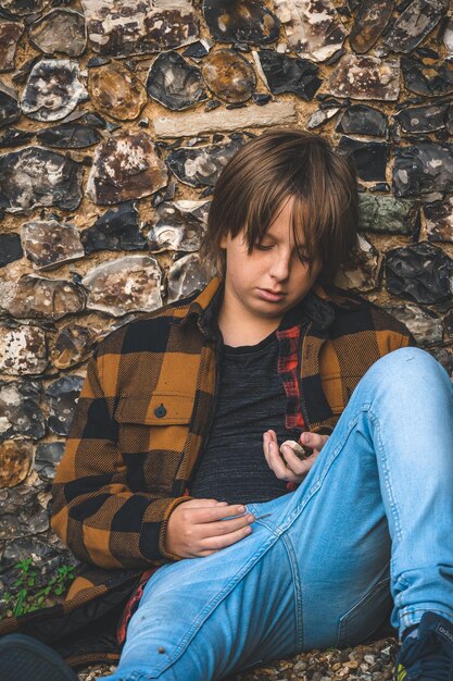 Foto portret van een jongen