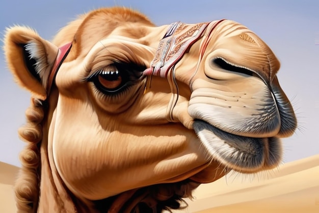 Foto portret van een kameel