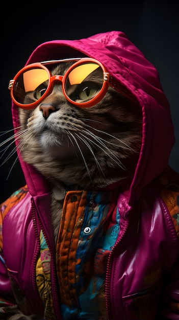 Portret van een kat gegenereerd
