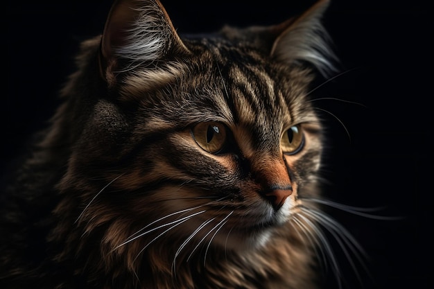 Portret van een kat Generatieve AI