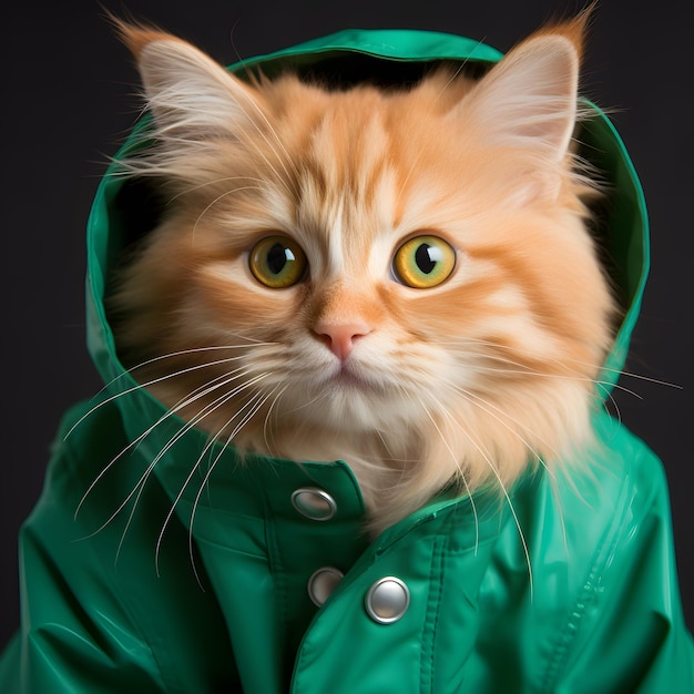 Portret van een kat in een pak