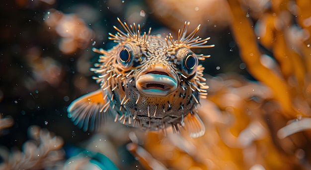 Portret van een kolfvis