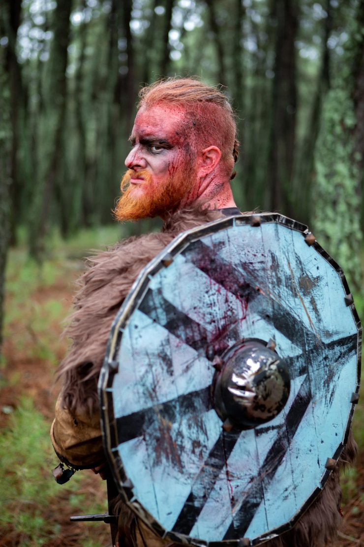 Foto portret van een man in het bos