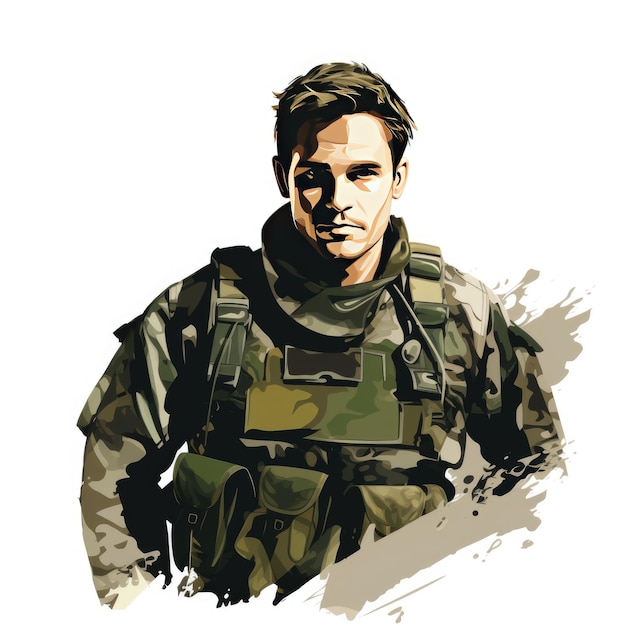 Portret van een militair