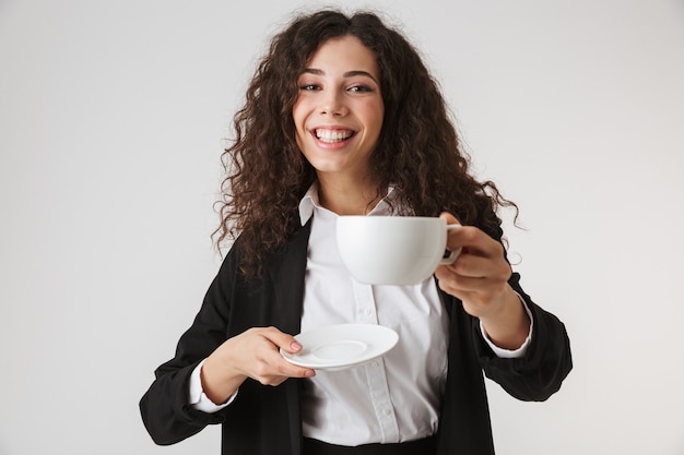 Portret van een mooie jonge onderneemster