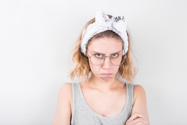 Foto portret van een mooie jonge vrouw