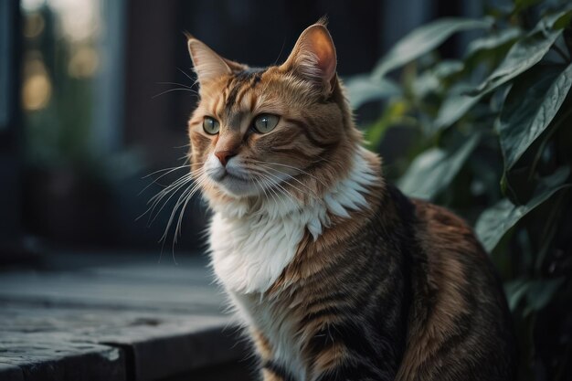 portret van een mooie kat