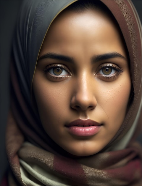 Portret van een mooie moslimvrouw