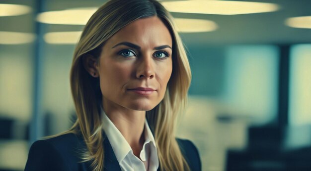 portret van een professionele zakenvrouw in het kantoor portret van kantoor meisje zakenvrouw gezicht