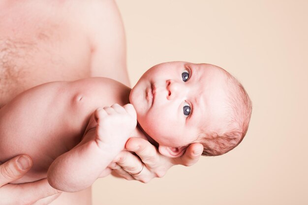 Foto portret van een schattige baby