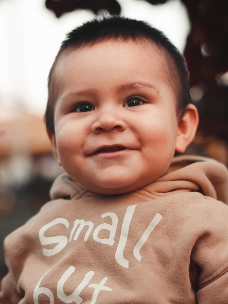 Foto portret van een schattige baby