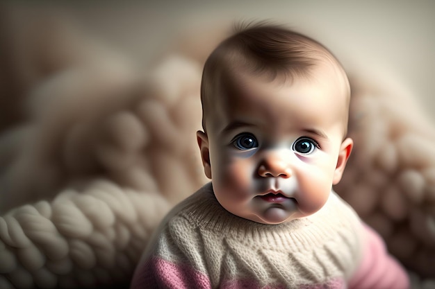 Portret van een schattige baby