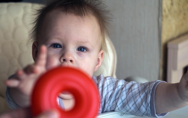 Foto portret van een schattige jongen