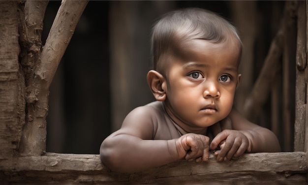 portret van een schattige kleine baby portret van een schattige kleine baby portret van een kleine jongen met een zwarte