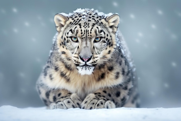 Portret van een sneeuwleopard