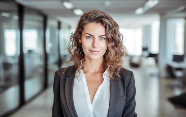 Foto portret van een succesvolle zakenvrouw