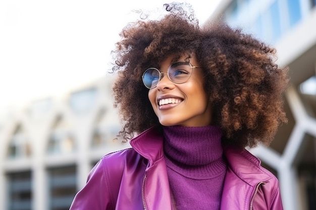 portret van een tevreden vrouw van in de dertig