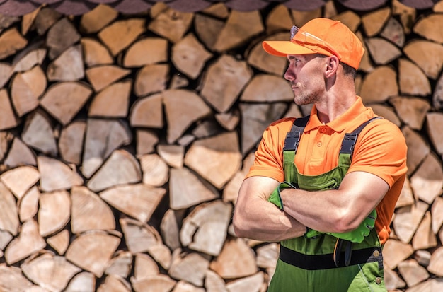 Foto portret van een tuinier