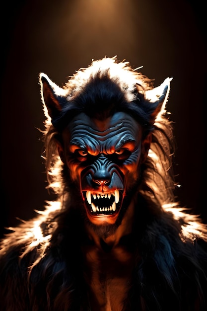 Portret van een weerwolf Halloween-concept