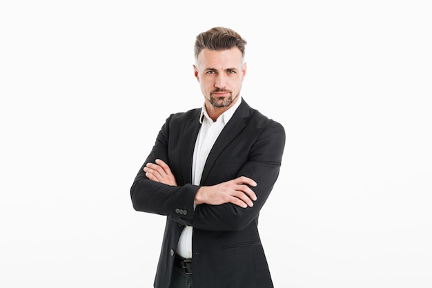 Portret van een zelfverzekerde volwassen zakenman