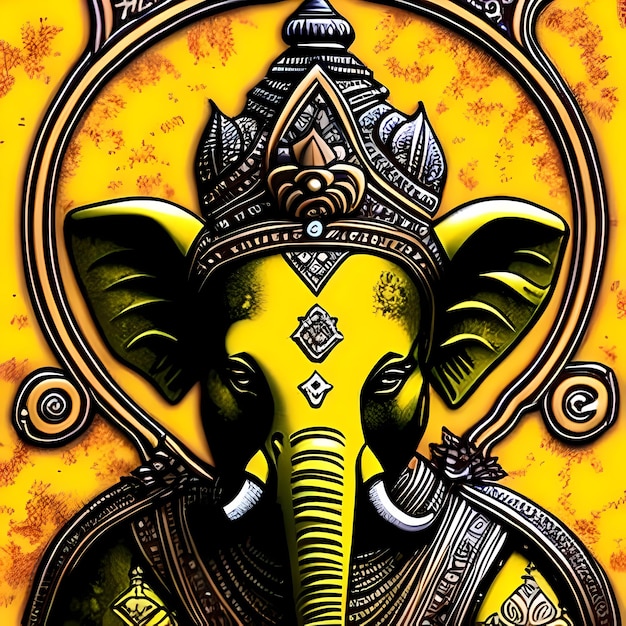 Portret van Ganesha