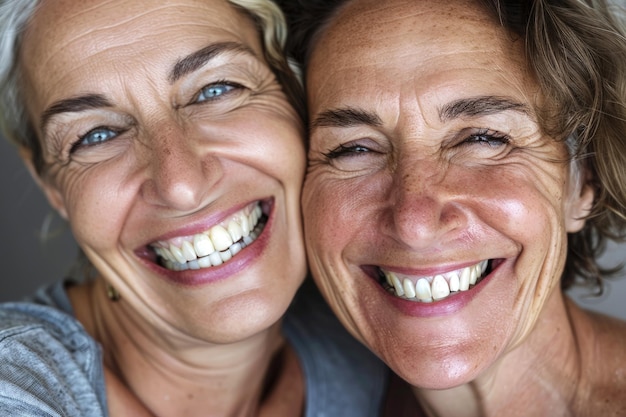 Foto portret van gelukkige vrouwen van verschillende rassen die genieten