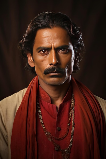 Portret van Indiase man Bollywood-acteur