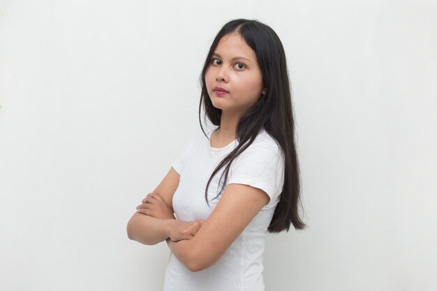 Portret van jonge aziatische vrouw