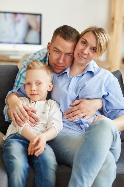 Portret van liefdevolle familie