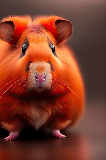 Portret van rode cavia close-up