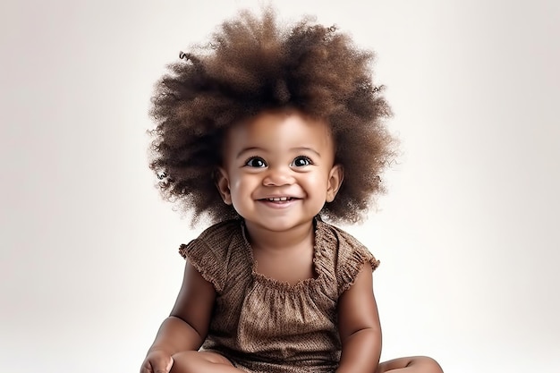 Portret van schattige kleine baby generatieve ai