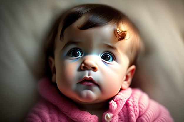 Portret van schattige kleine baby