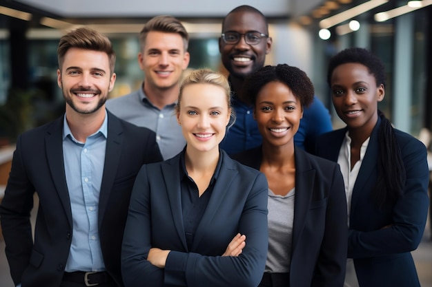 Foto portret van succesvolle bedrijfsleiders generatieve ai